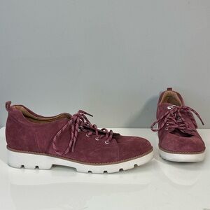 Vionic Ballari Lace Up Suede Oxford Shoes Size 10